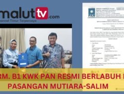 FORM. B PERSETUJUAN PARPOL KWK PAN RESMI BERLABUH DI PASANGAN MUTIARA-SALIM