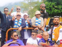 Tiba Di Kota Ternate, Pasangan AMANAH Disambut Ribuan Simpatisan Dan Pendukung