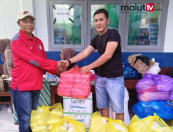 Peduli Kemanusiaan, PEOJF Malut Beri Bantuan Ke Pengungsi Korban Banjir Bandang
