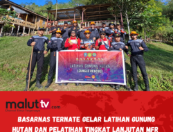 Asah Keterampilan Dalam Pertolongan Korban, Basarnas Ternate Gelar Latihan Gunung Hutan Dan Lanjutkan Bantuan Medis