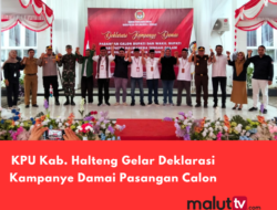Tak Dihadiri 1 Paslon, KPU Halteng Gelar Deklarasi Kampanye Damai