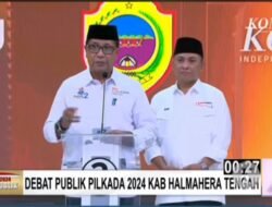 Debat Perdana, Elang-Rahim Paparkan Gagasan Bangun Halteng Berlandaskan Falsafa Fagogoru