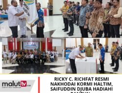 Ricky C. Richfat Resmi Nakhodai KORMI Haltim, Saifuddin Djuba Hadiahi Pantun.