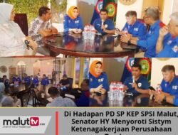 Di Hadapan SP KEP SPSI Malut, Senator Hasby Yusuf Menyoroti Sistym Ketenagakerjaan Perusahaan Tambang