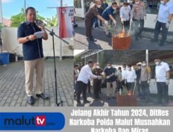 Sepanjang Tahun 2024, Ditres Narkoba Polda Malut Musnahkan Ribuan Barang Bukti Narkotika Dan Miras