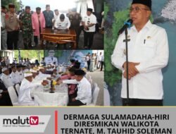 Dermaga Sulamadaha-Hiri Diresmikan Walikota Ternate, M. Tauhid Soleman.