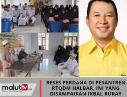 Reses Perdana di Pesantren Rumah Tahfidz Quran Darul Miftah Halbar, Ini yang Disampaikan Ikbal Ruray.