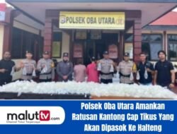 Polsek Oba Utara Amankan Ratusan Kantong Cap Tikus Yang Akan Dipasok Ke Halteng