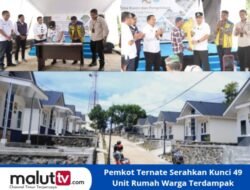Pemkot Ternate Serahkan Kunci 49 Unit Rumah Huntap Warga Terdampak Banjir Bandang Kelurahan Rua
