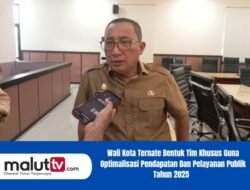 Wali Kota Ternate Bentuk Tim Khusus Guna Optimalisasi Pendapatan Dan Pelayanan Publik Tahun 2025