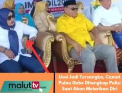 Usai Jadi Tersangka, Camat Pulau Gebe Ditangkap Polisi Saat Akan Melarikan Diri Keluar Daerah