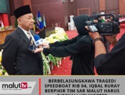 Berbelasungkawa Tragedi Speedboat RIB 04, Iqbal Ruray Berpikir Tim SAR Malut Harus Dibekali Helikopter.