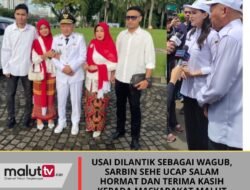 Usai Dilantik Sebagai Wagub, Sarbin Sehe Ucap Salam Hormat dan Terima Kasih Kepada Masyarakat Malut.