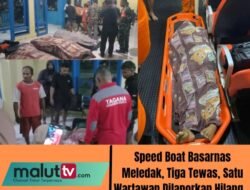 Speed Boat Basarnas Meledak, 3 Tewas Dan Seorang Wartawan Dilaporkan Hilang