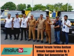Pemkot Ternate Terima Bantuan Armada Sampah Senilai Rp. 5 Miliar Dari Kementerian PU