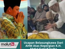 Ucapan Belasungkawa Dari AHM Atas Kepergian K.H. Abdul Gani Kasuba