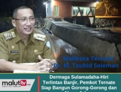 Pemkot Ternate Siap Bangun Gorong-Gorong dan Akses Jalan Menuju Tambatan Perahu.
