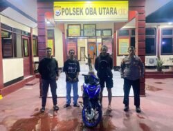 Polsek Oba Utara Amankan Pelaku Balap Liar Di Jalan KM 40 Desa Balbar