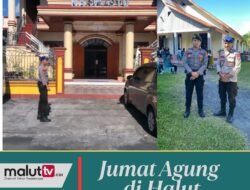 Amankan Ibadah Jumat Agung, Polres Halut Kerahkan 117 Personil.