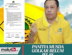 Rapat Pembentukan Panitia Musda Golkar Malut Batal Digelar, Sekretaris Arifin Djafar Bungkam.