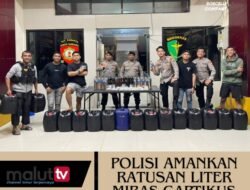 Gerebek Kamar Kos Di Maliaro, Polisi Berhasil Amankan Ratusan Liter Cap Tikus