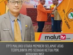 FPTI Malut Menyampaikan Selamat Atas Terpilihnya IMS Sebagai Ketua KOSGORO 1957.
