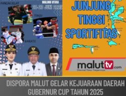 Dispora Malut Gelar Kejuaraan Daerah Gubernur Cup Tingkat Pelajar. Berikut 3 Cabor yang Dipertandingkan.