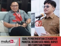 Soal Pemberhentian 23 Kades di Morotai, Begini Kata Wakil Bupati Rio Christian Pawane.