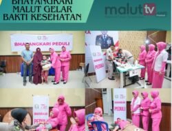 Peringati Hari Kesatuan Gerak Bhayangkari Ke-73, Bhayangkari Malut Gelar Bakti Kesehatan Donor Darah Dan Khitanan Massal