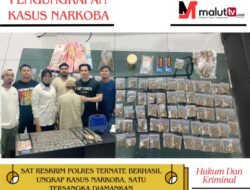 Satres Narkoba Polres Ternate Berhasil Ungkap Kasus Narkoba, Satu Pelaku Diamankan