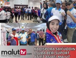 FORNAS VIII NTB 2025: Kadispora Saifuddin Djuba Beri Suport Tim ASIAFI Malut.