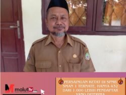 Persaingan Ketat Di SPMB SMA N 1 Ternate, Hanya 432 Dari 1.000 Lebih Pendaftar Yang Diterima