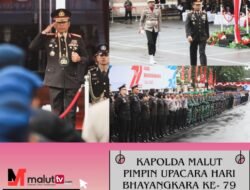 Kapolda Malut Pimpin Upacara Hari Bhayangkara Ke-79