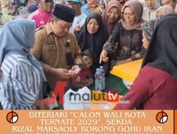 Diteriaki “Calon Wali Kota Ternate 2029”, Sekda Rizal Marsaoly Borong Gohu Ikan di Pusat Kuliner Jole Majiko