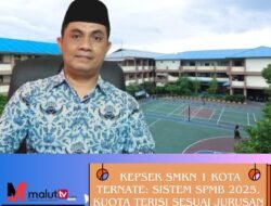 Kepsek SMKN 1 Kota Ternate : Sistem SPMB 2025, Kuota Terisi Sesuai Jurusan