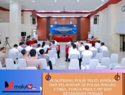 Puslitbang Polri Teliti Kinerja Dan Pelayanan Di Polda Malut, Fokus Pada E-MP Dan Ketahanan Pangan