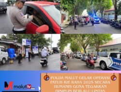 Polda Malut Gelar Operasi Patuh Kie Raha 2025 Secara Humanis Guna Tegakkan Disiplin Berlalu Lintas