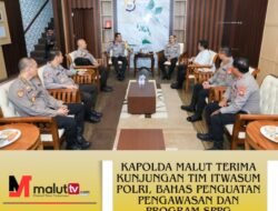 Kapolda Malut Terima Kunjungan Tim Itwasum Polri, Bahas Penguatan Pengawasan Dan Program SPPG