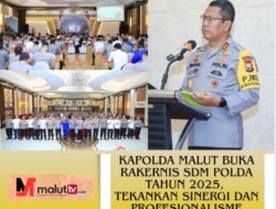 Kapolda Malut Buka Rakernis SDM Polda Tahun 2025, Tekankan Sinergi Dan Profesionalisme
