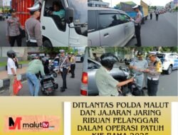 Hari Ketujuh Operasi Patuh Kie Raha 2025, Ribuan Pelanggar Lalu Lintas Ditindak Ditlantas Polda Malut Dan Jajaran