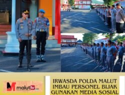 Irwasda Polda Malut Imbau Dan Tekankan Personel Bijak Gunakan Media Sosial