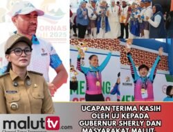 Gemilang di FORNAS VIII NTB, UJ Ucapkan Terima Kasih Kepada Gubernur Sherly dan Masyarakat Malut.