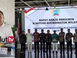 Masuk Struktur Nasional, Ketua DPRD Malut Iqbal Ruray Hadiri Raker ADPSI di Bandung.