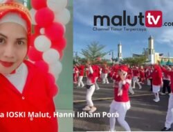 IOSKI MALUT IKUT MERIAHKAN HUT RI KE-80 MELALUI SENAM MERAH PUTIH DI SOFIFI