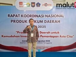 Ketua DPRD Malut, Iqbal Ruray Hadiri Rakornas Produk Hukum Daerah di Kendari. 