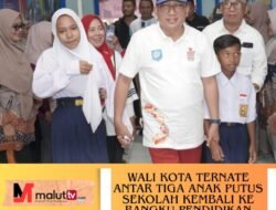 Tiga Anak Putus Sekolah Di Ternate Kembali Ke Bangku Pendidikan, Wali Kota Turun Langsung Antar Ke Sekolah