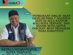 Pemkot Ternate Siap Sambut HUT RI ke-80, Paskibraka Masuki Tahap Pra-Diklat