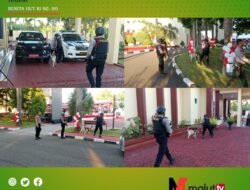 Dit Samapta Polda Malut Kerahkan Satwa K-9 Amankan Peringatan HUT RI Ke-80