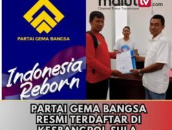 Resmi Terdaftar di Kesbangpol, Gema Bangsa Siap Bersinergi dengan Pemda Sula Dalam Program Pro Rakyat.
