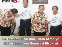 Silaturahmi Dua Generasi: Dari Kisahnya Sebagai Birokrat, Hingga Thaib Armaiyn Titip Tiga Konsep Kepada Rizal Membangun Kota Ternate.